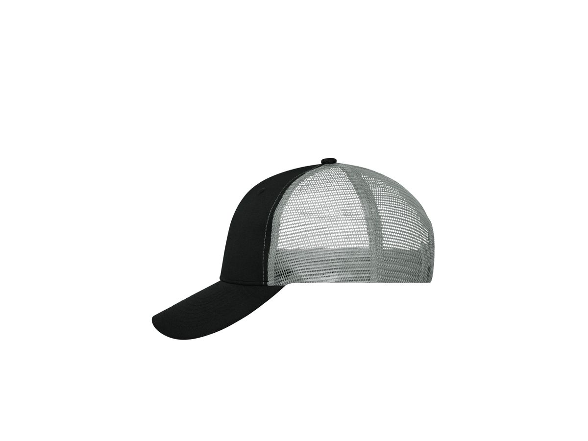 mb 6 Panel Mesh Cap MB6239 black/black/dark-grey, Größe one size