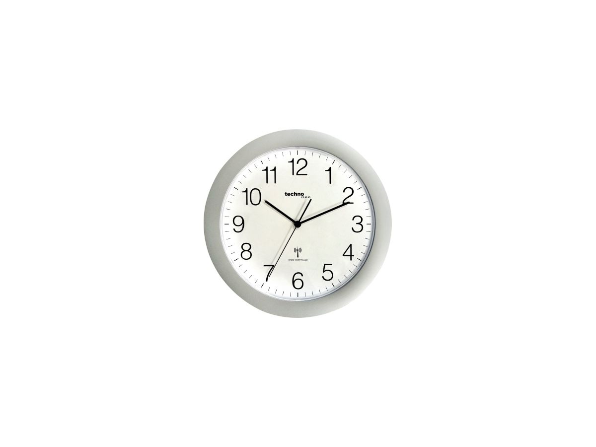 technoline Wanduhr WT 8000 silber analog