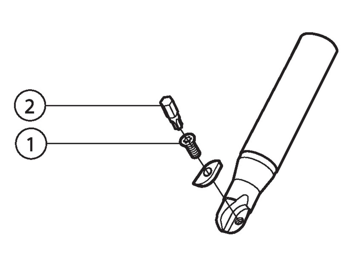 COROMANT CoroMill 216 Kugelschaftfräser