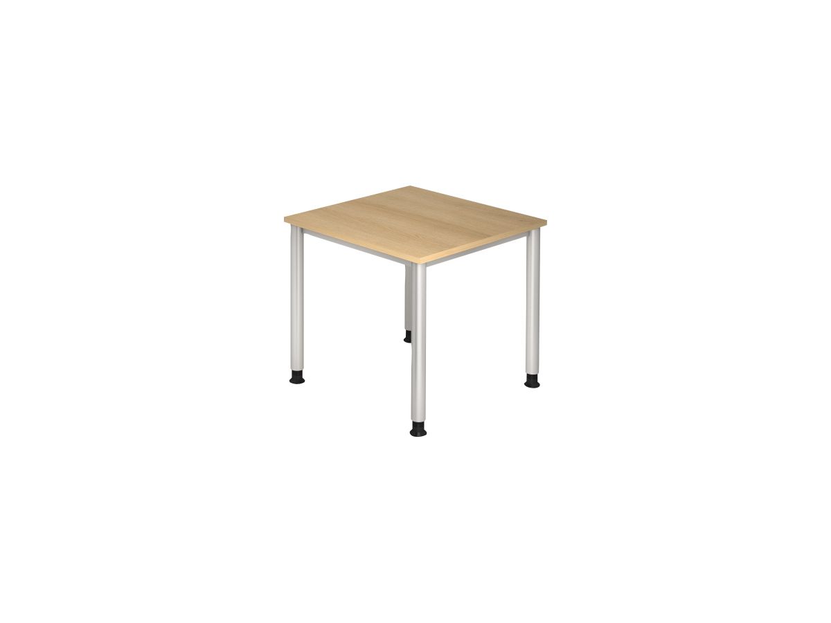 Hammerbacher Schreibtisch VHS08/E/S 80x80cm eiche