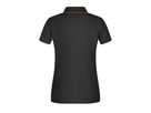 JN Ladies' Polo Stripe JN727 black/orange, Größe S