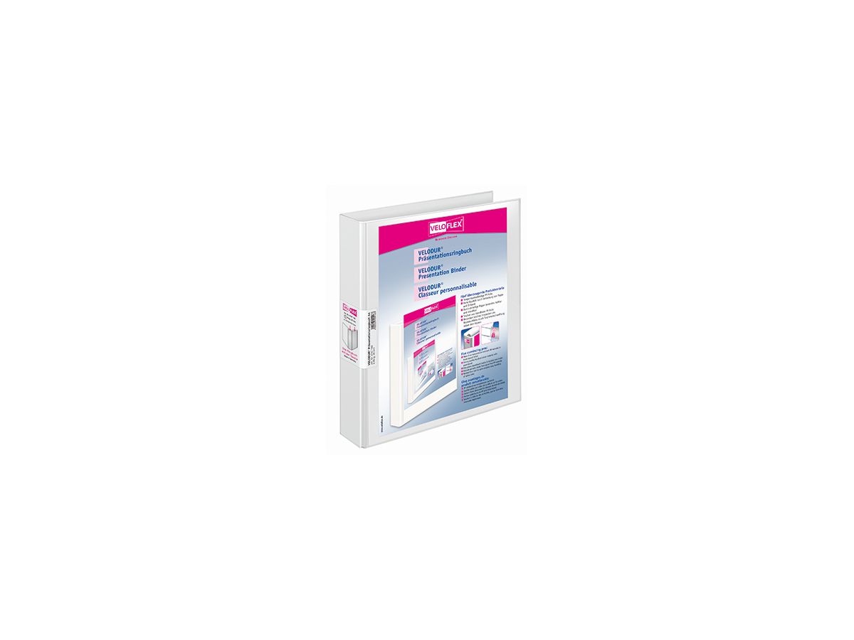 Veloflex Präsentationsringbuch VELODUR 4147190 DIN A4 weiß