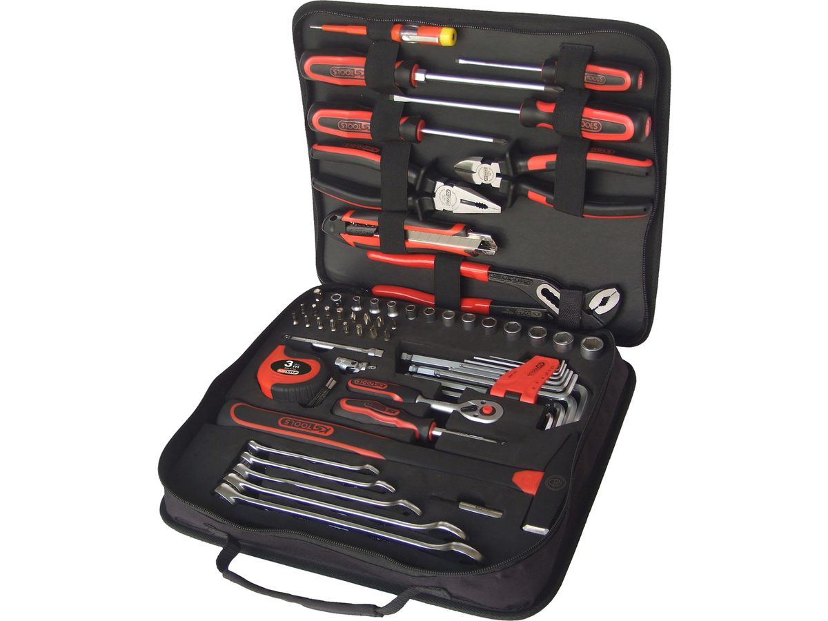 KS TOOLS 1/4" Universal-Werkzeugtasche 62-tlg, 917.0062