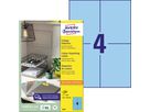Avery Zweckform Universaletikett 3457 105x148mm blau 400 St./Pack.