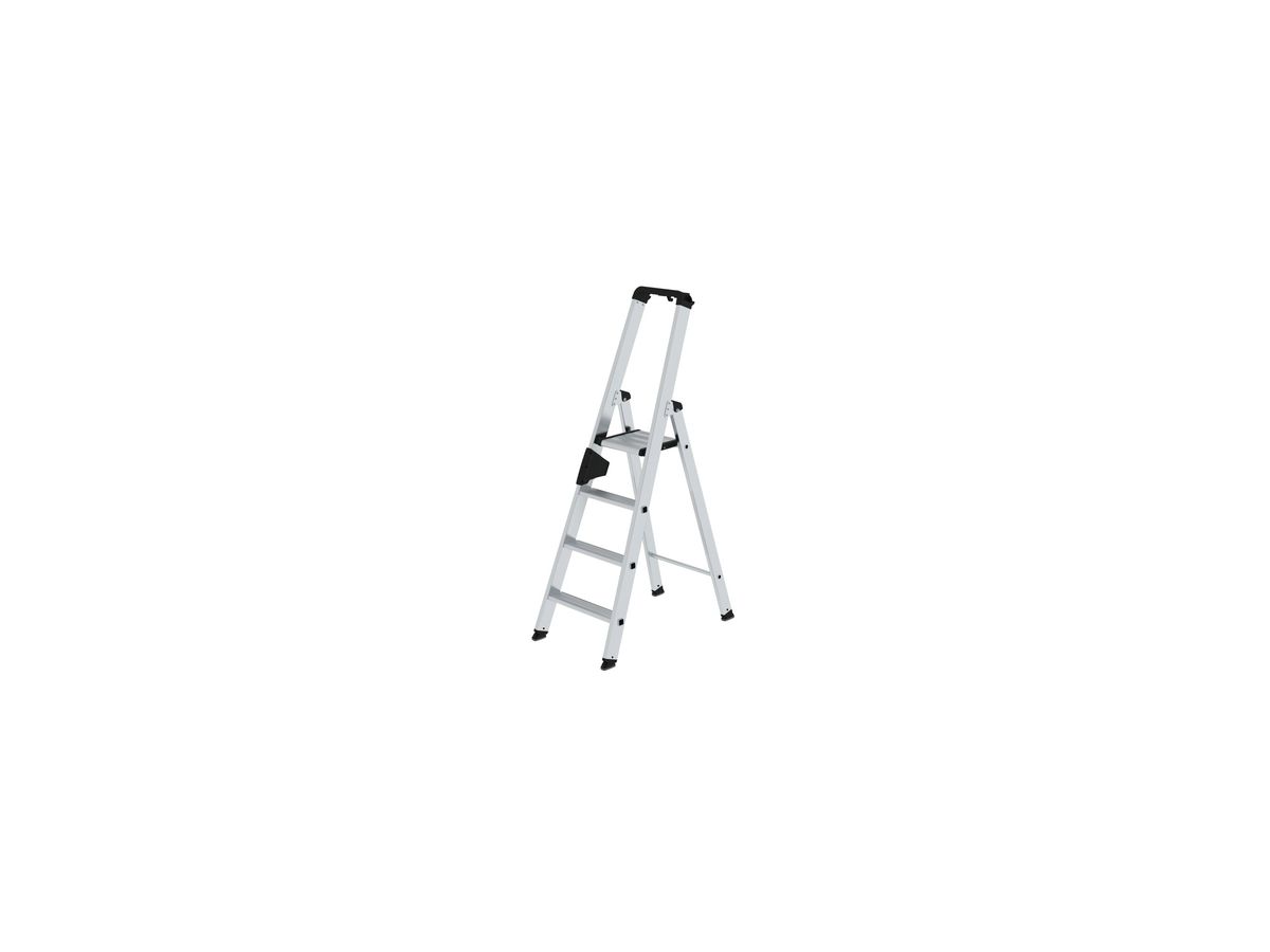 MUNK Aluminium-Stehleiter eins. begehbar, 3,00m Ah, 1x4 Stufen