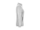 JN Damen Strickfleece-Jacke JN897 white-melange/carbon, Größe 4XL