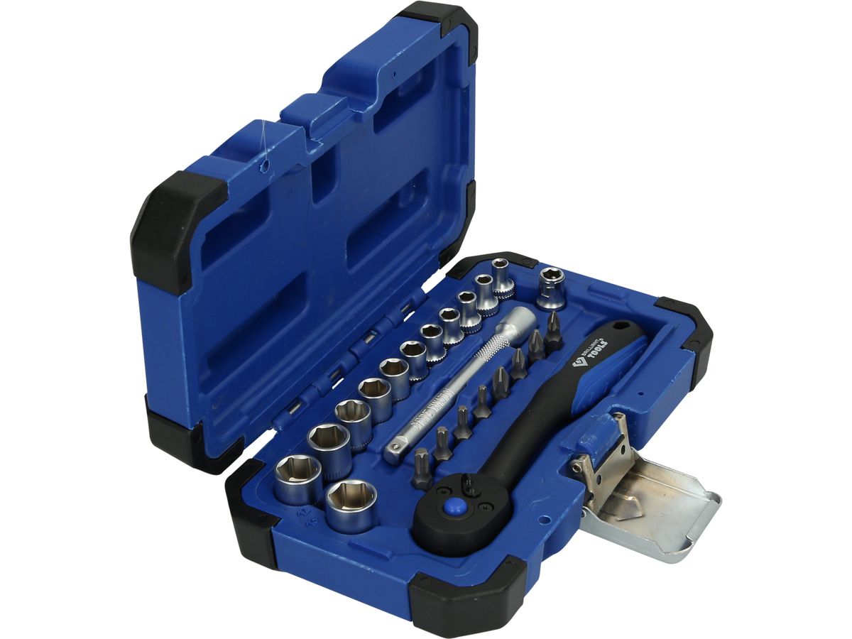 BRILLIANT TOOLS 1/4" Steckschlüssel-Satz 23-tlg.