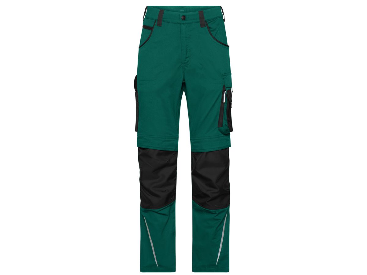 JN Workwear Pants Slim Line JN1832 dark-green/black Gr. 26