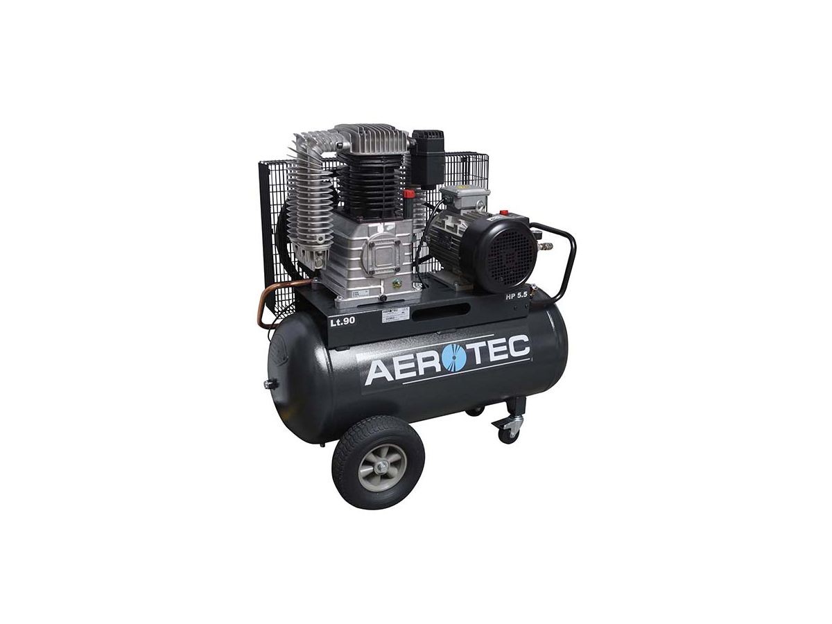 AEROTEC Fahrbarer Industrie- Kolbenkompressor 820-90 PRO, 400 V