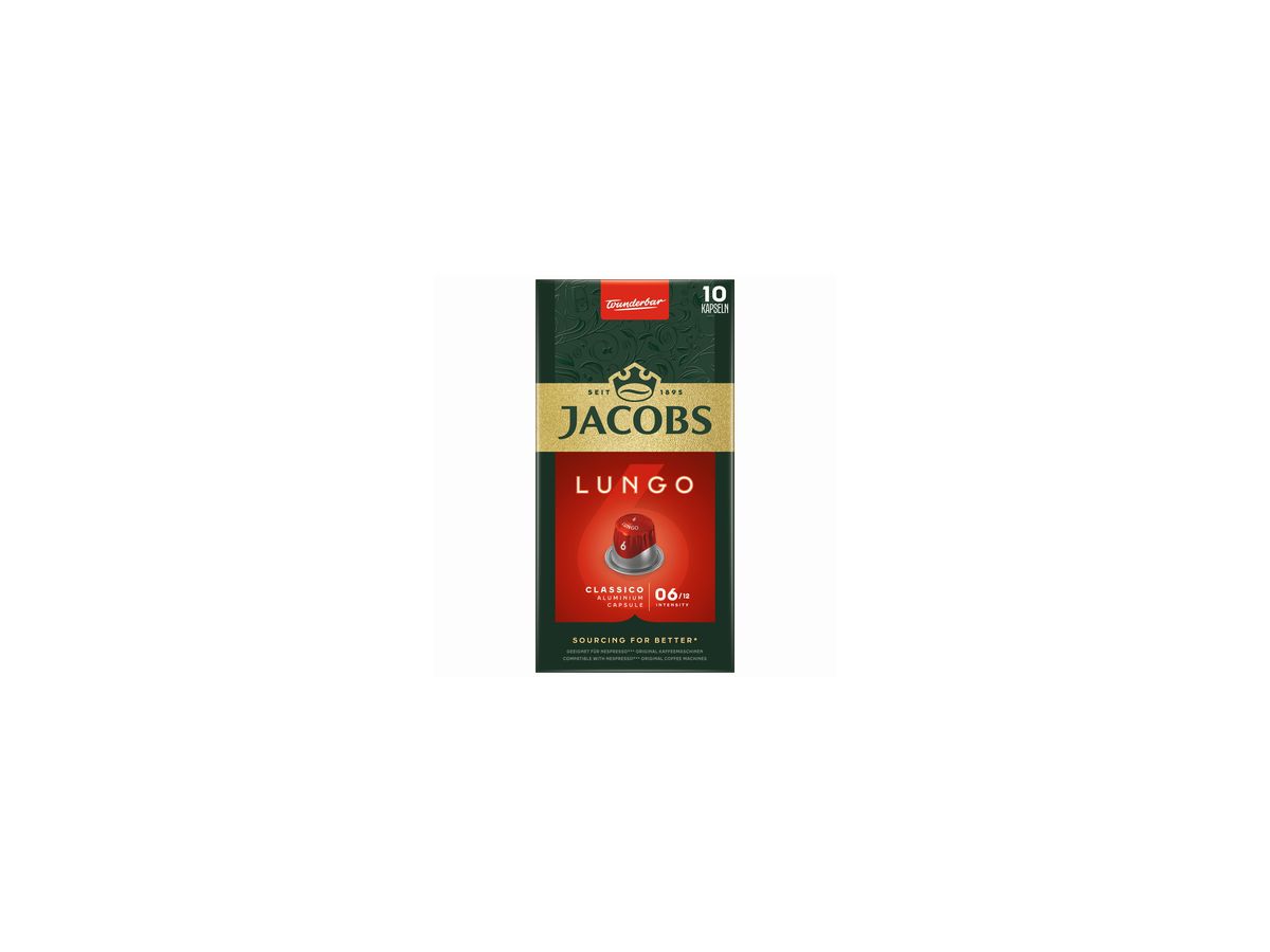 JACOBS Kaffeekapsel Lungo 6 Classico 4057022 10 St./Pack.