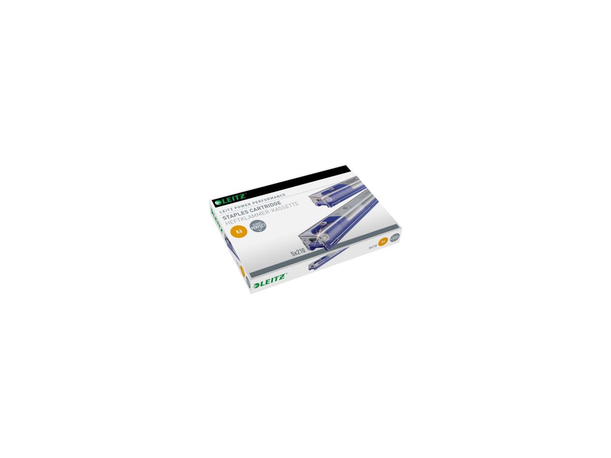 Leitz Heftklammerkassette K6 55910000 verzinkt 5x210 St./Pack.