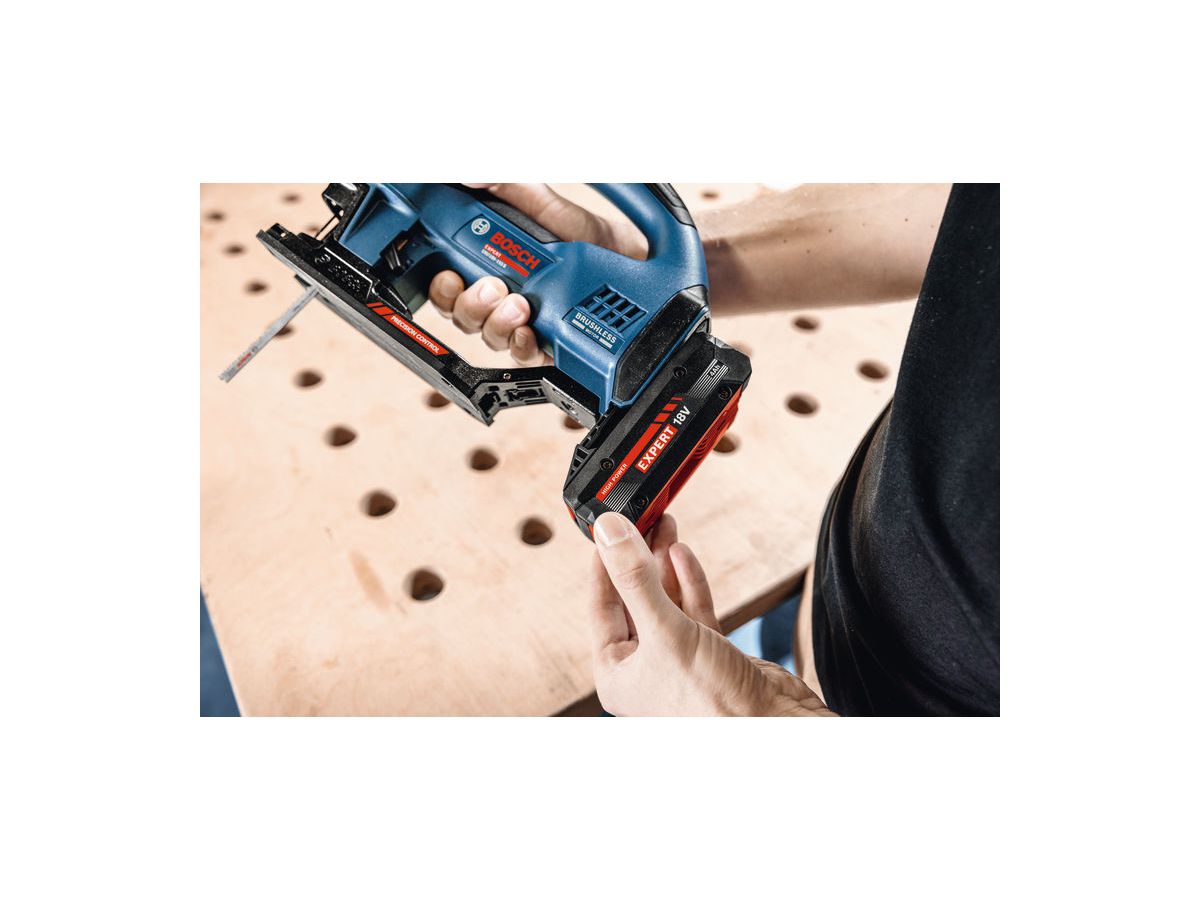 BOSCH Akku-Stichsäge EXST18V-155B solo, in L-BOXX