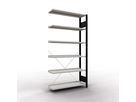 SCHULTE Büroregal-Stecksystem Anbauregal mit Anschlagleiste,2000x1000x300