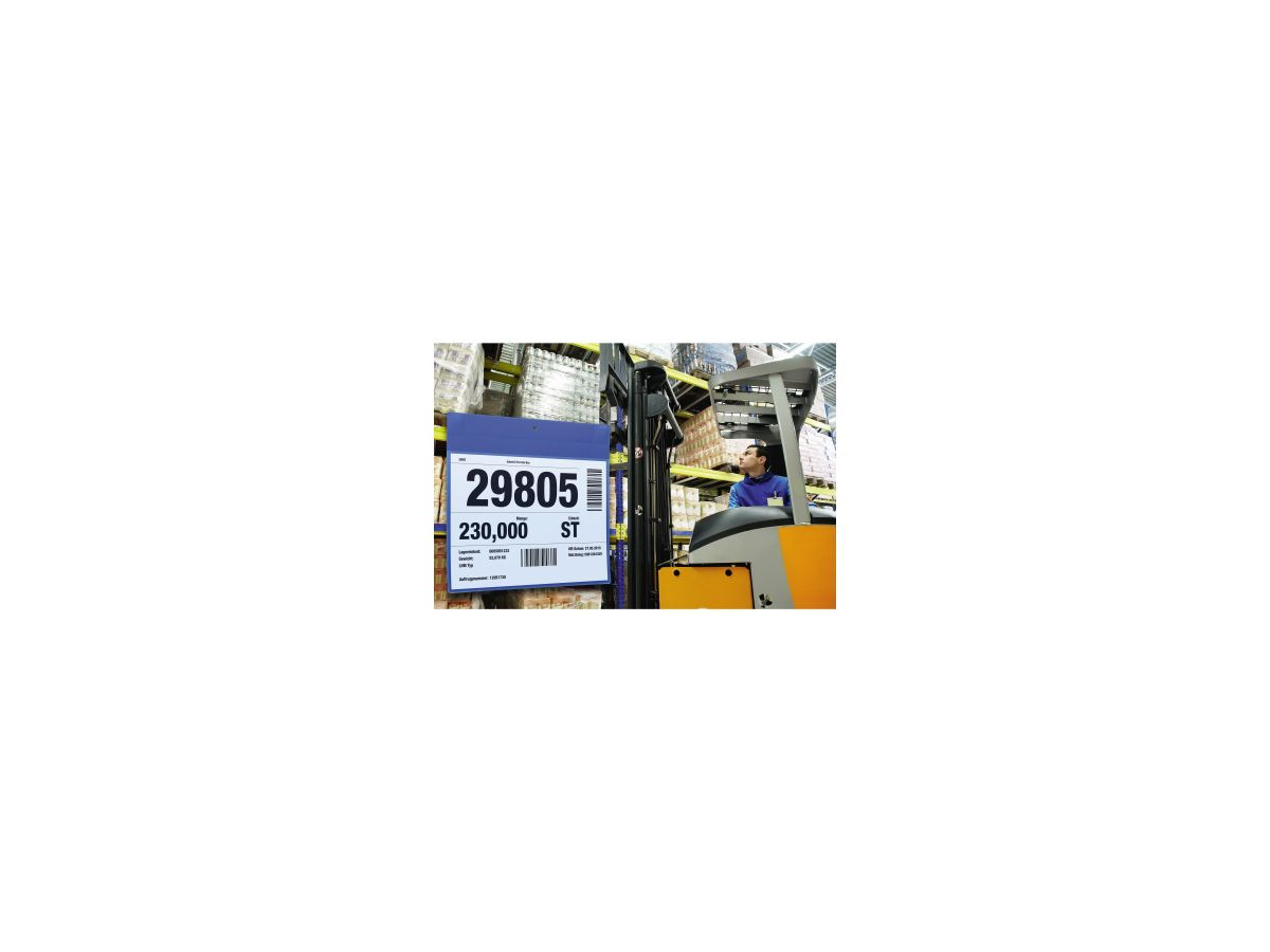 DURABLE Magnettasche 174807 A4 quer d.bl 10 St./Pack.