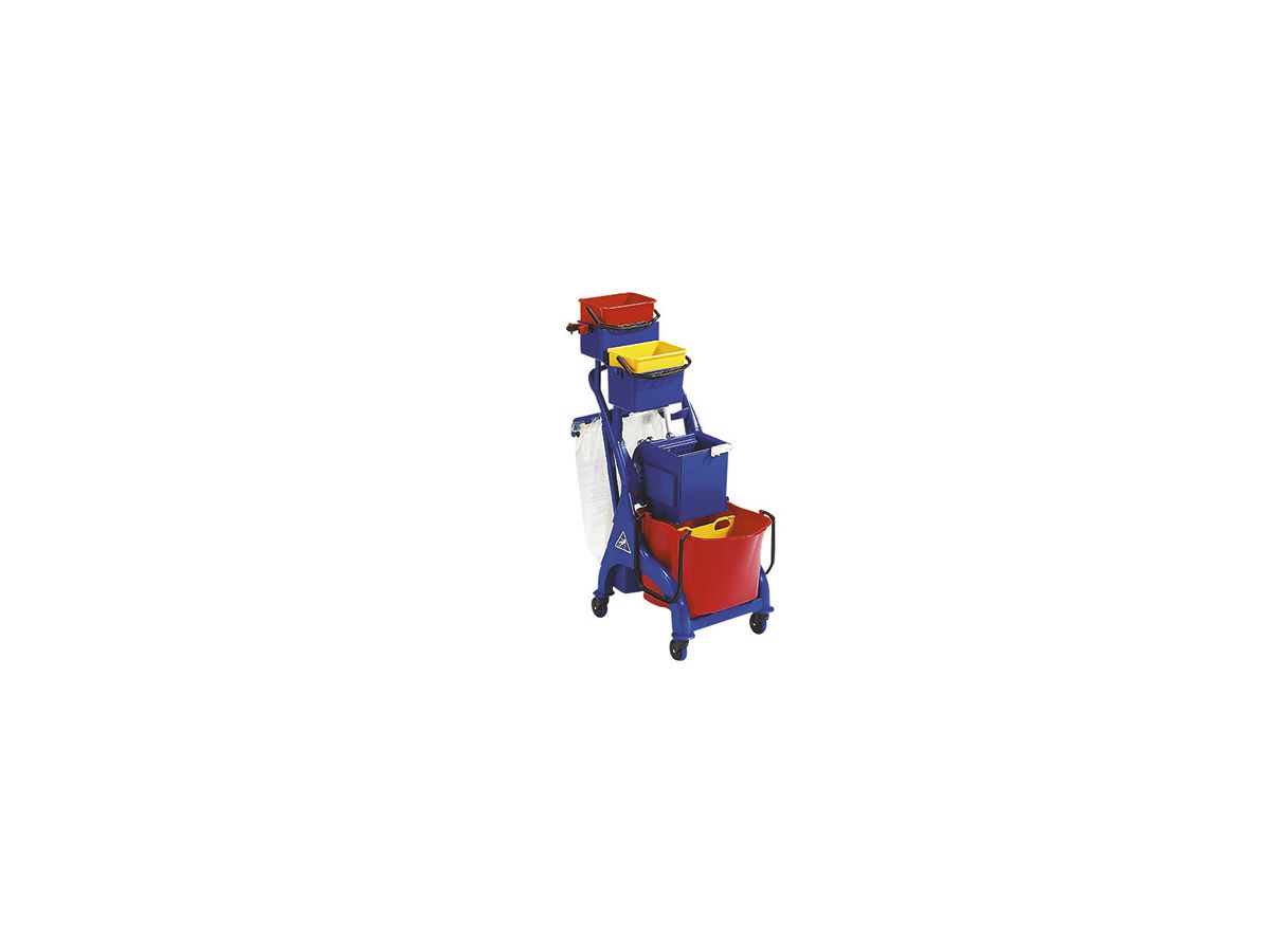 VEGA Doppel Putzwagen 2 Eimer 4L mit Halter