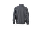 JN Workwear Sweat Jacket JN836 70%BW/30%PES, carbon, Größe L