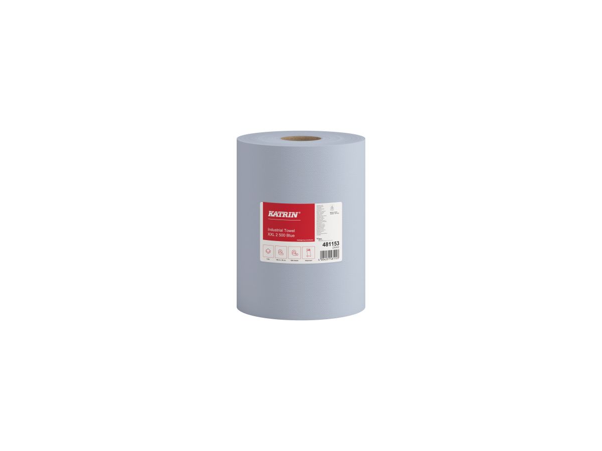 Katrin Wischtuch Classic XXL 481153 2lagig 500Blatt blau 2 Rl./Pack.