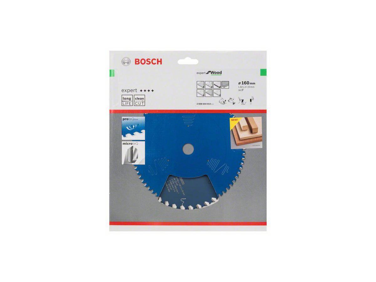 BOSCH Kreissägeblatt Expert for Wood 160x20x1,8/1,3 mm, 36 Z