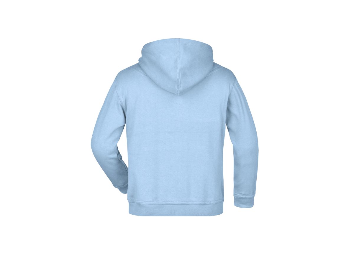 JN Hooded Sweat Junior JN047K 80%BW/20%PES, light-blue, Größe XS