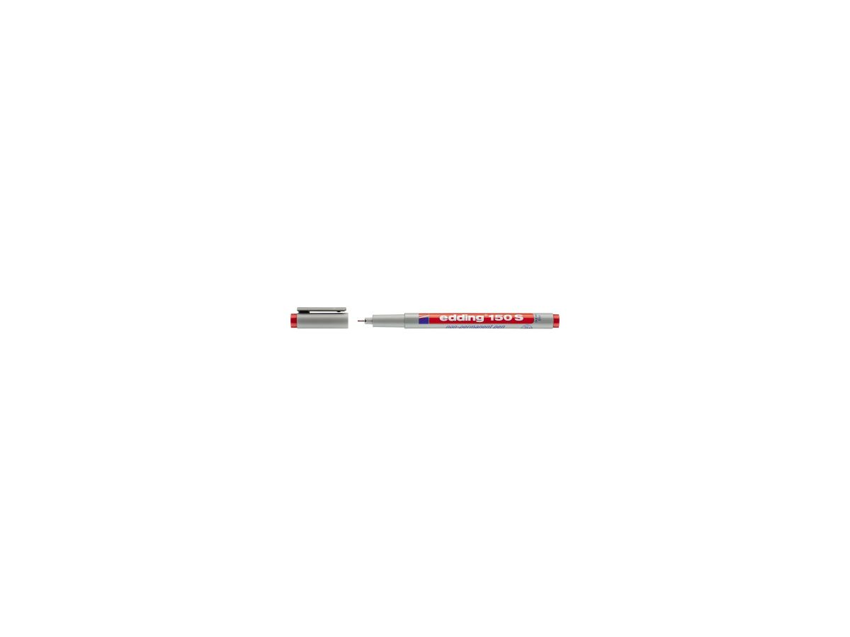 edding Folienschreiber 150 S 4-150002 non-permanent rot
