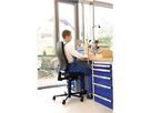 Arbeistdrehstuhl bimos All in One mit PU-Schaum , Farbe schwarz