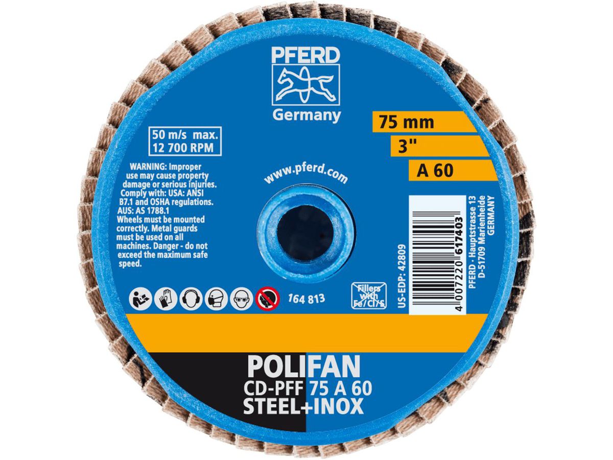PFERD CD-mini-Polifan CD-PFF 75 A 60