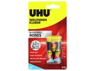 UHU Sekundenkleber blitzschnell MINIS gel 45370 1g 3 St./Pack.