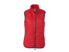 JN Ladies Lightweight Vest JN1109 100%PES, indian-red/silver, Größe L