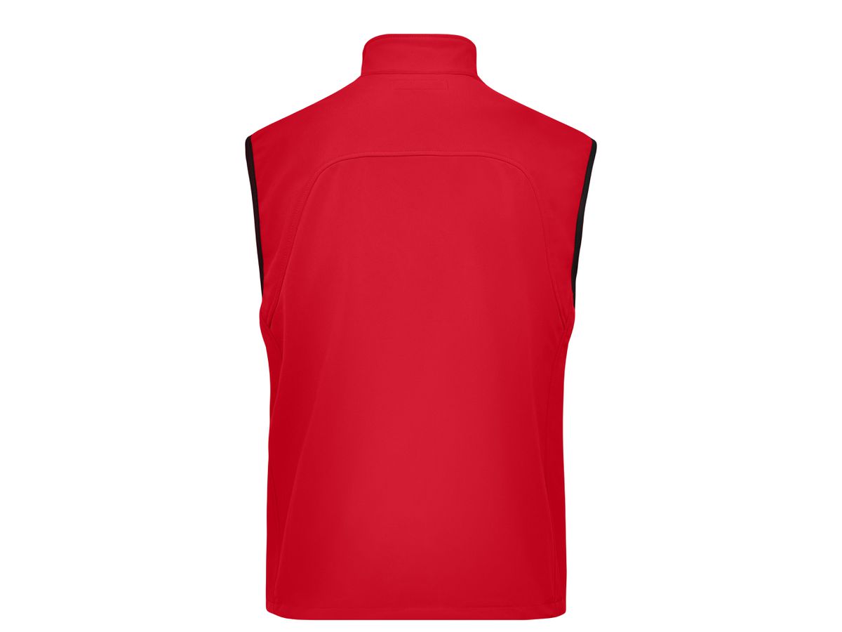JN Mens Softshell Vest JN136 95%PES/5%EL, red, Größe XL