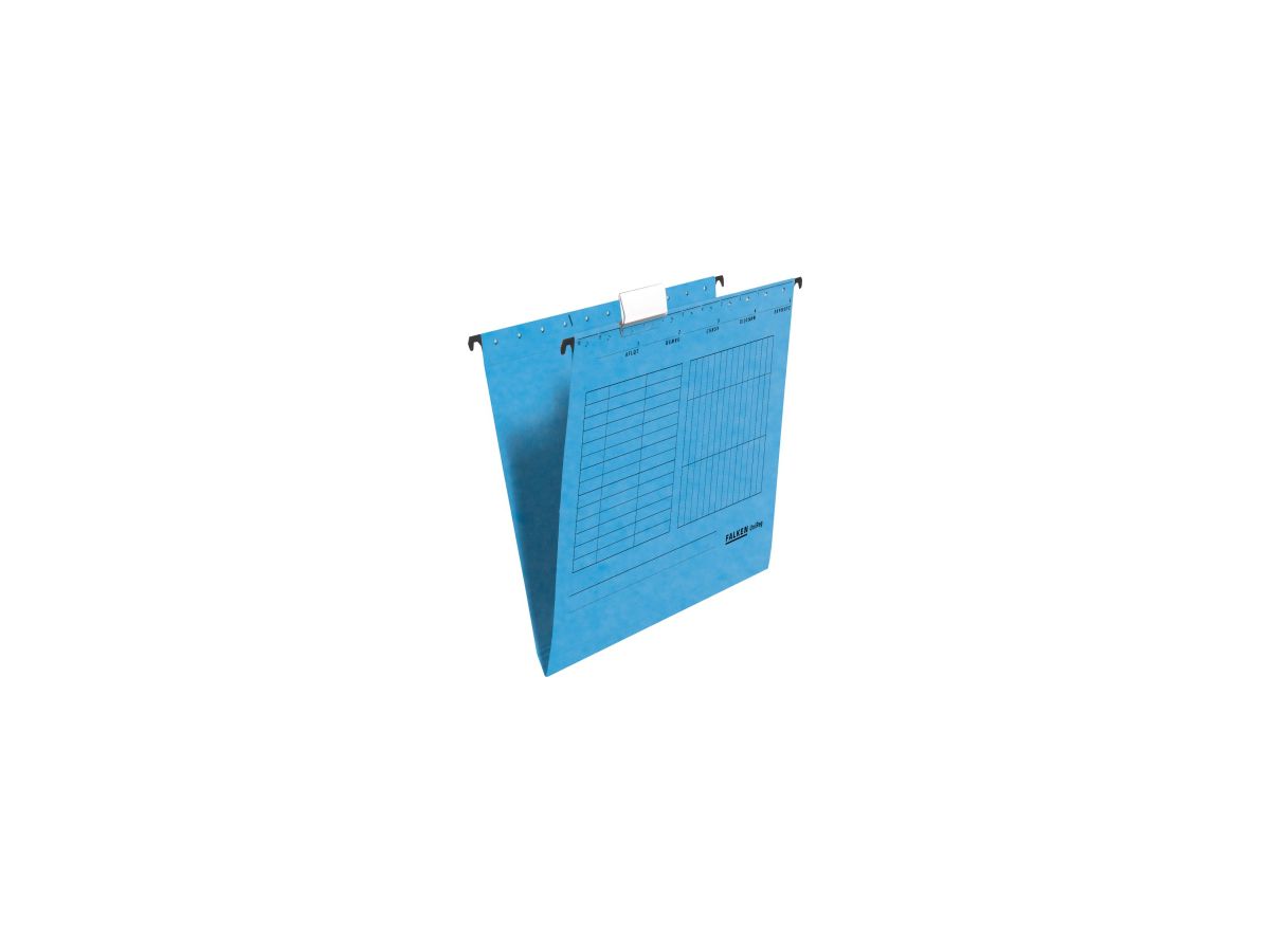 Falken Hängemappe 80002447 A4 seitlich offen Kraftkarton blau