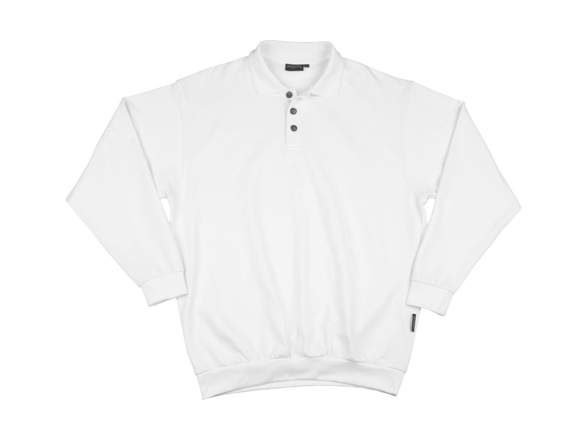 MASCOT Polo-Sweatshirt TRINIDAD Crossover,weiß,Gr. M