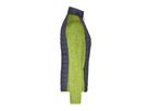JN Ladies' Knitted Hybrid Jacket JN741 kiwi-melange/anthracite-melange Gr. M