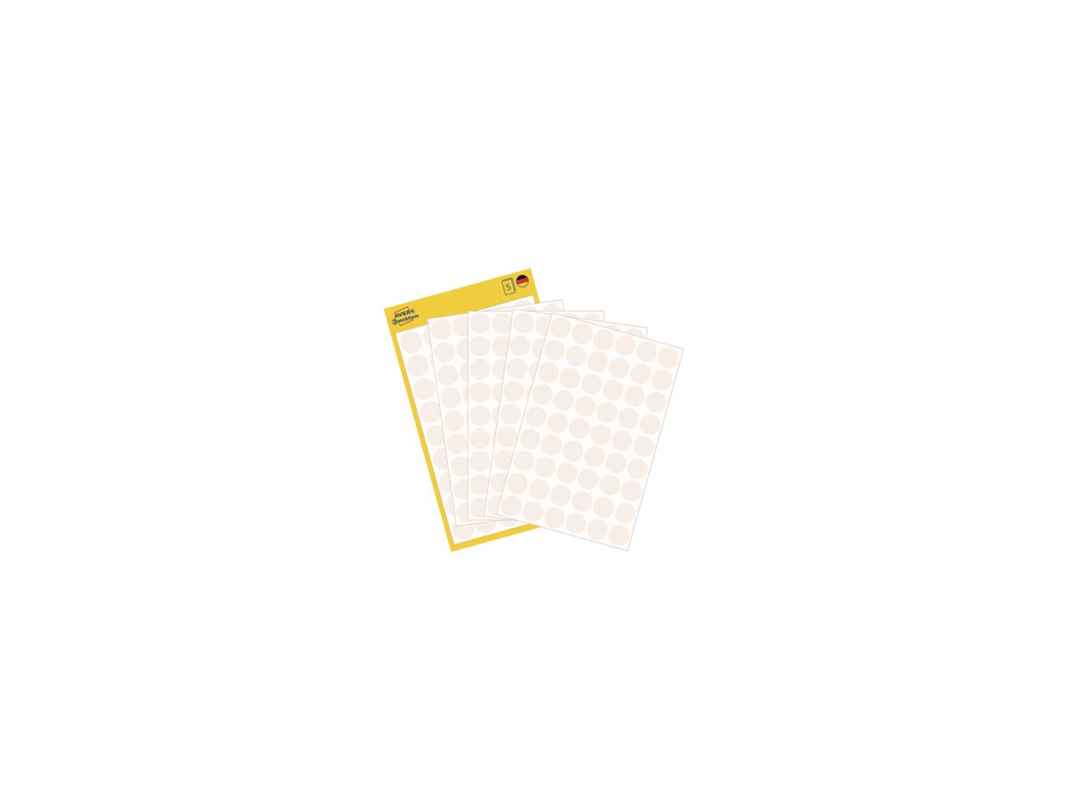 Avery Zweckform Markierungspunkt 3145 12mm weiß 270 St /Pack.