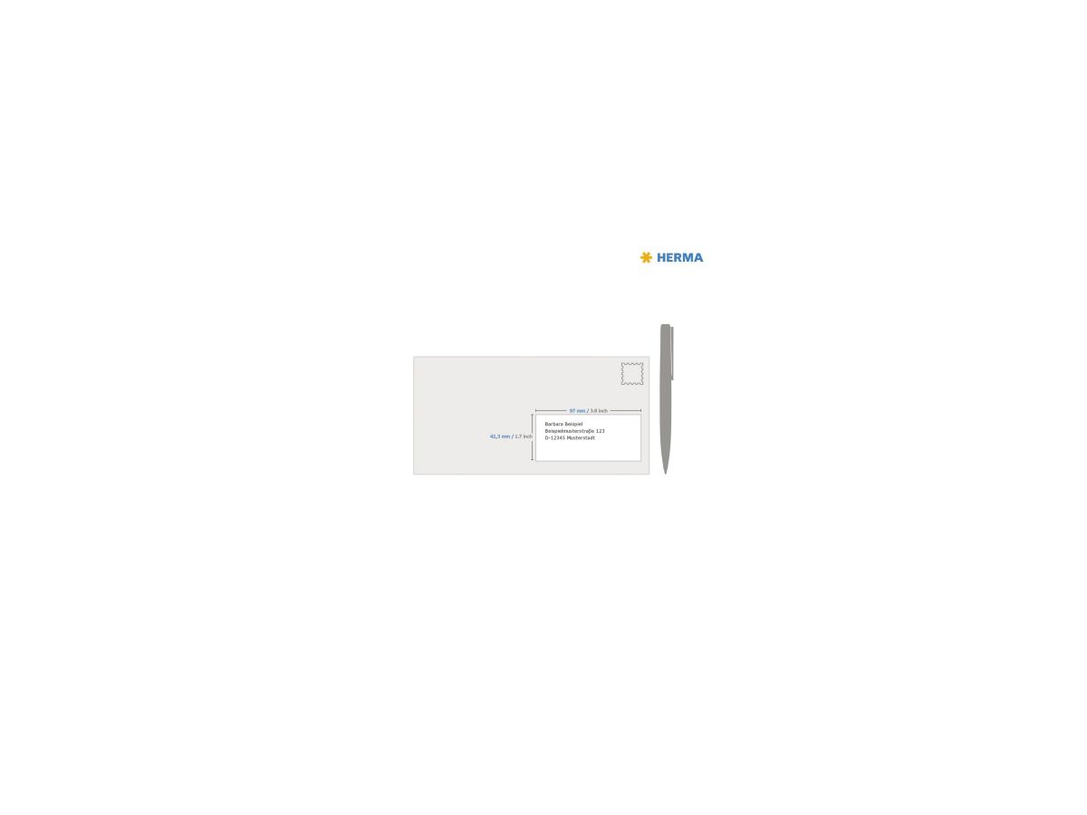 HERMA Etikett 4682 97x42,3mm 300 St./Pack.