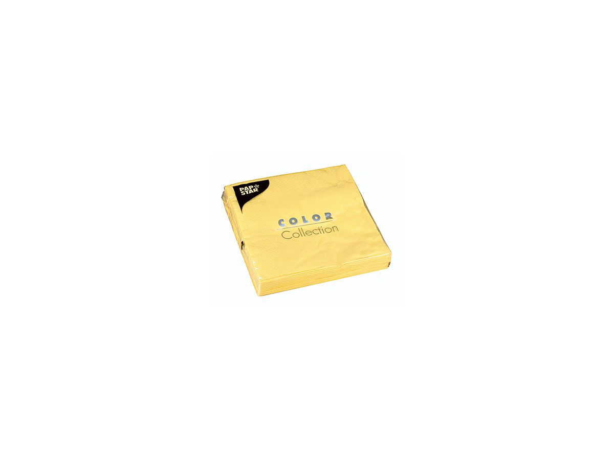 PAPSTAR Serviette 12437 33x33cm 3lagig gelb 20 St./Pack.