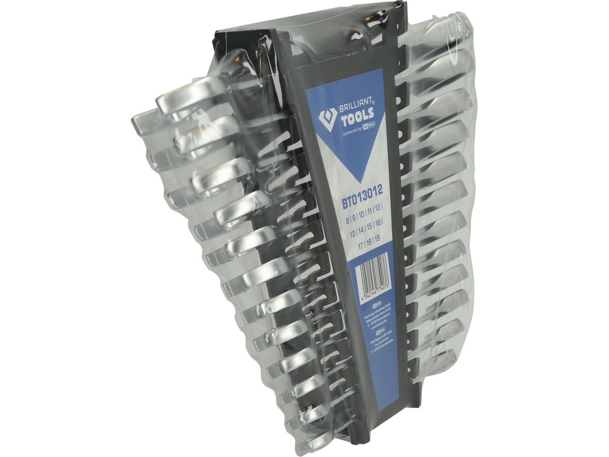 BRILLIANT TOOLS Ratschenringschlüssel-Satz,  12-tlg.