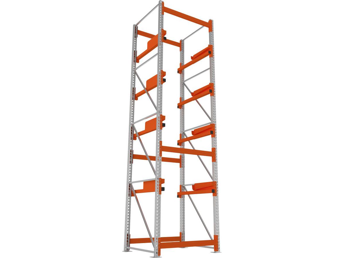 META Kabeltrommelregal Feldlast 5500kg Grundfeld Verzinkt B1100Xt1100Xh4400 mm