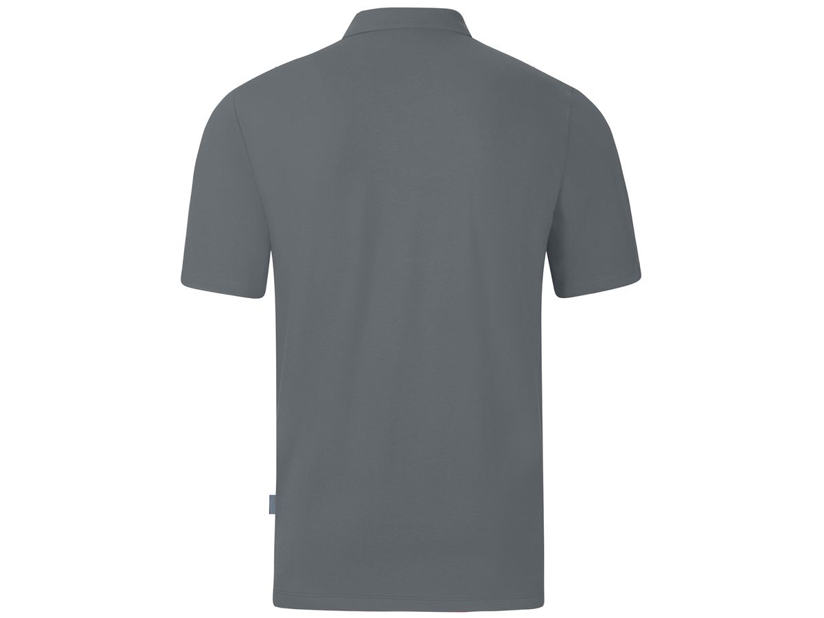 JAKO Polo Organic Stretch Herren C6321, Gr. XL steingrau
