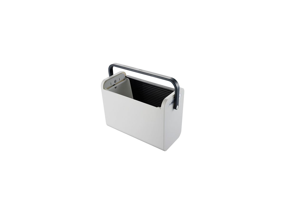 helit Hängebox H6110198 DIN A4 max. 25Mappen PS lichtgrau