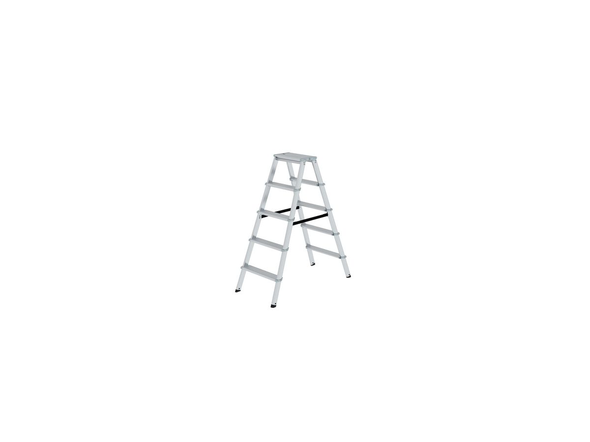 MUNK ML Aluminium-Stufenstehleiter beidseitig 2x5 Stufen