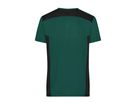 JN Men`s Workwear T-Shirt JN1824 dark-green/black Gr. S