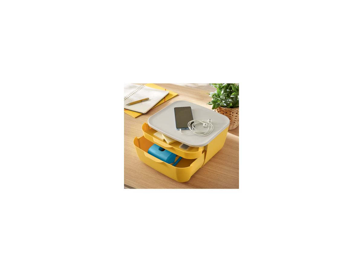 Leitz Schubladenbox Cosy 53570019 A4 PS 2Schübe gelb