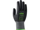 UVEX Schnittschutz-Handschuh C300 wet Gr. 11 Elastomer grau/schwarz, 6054.2