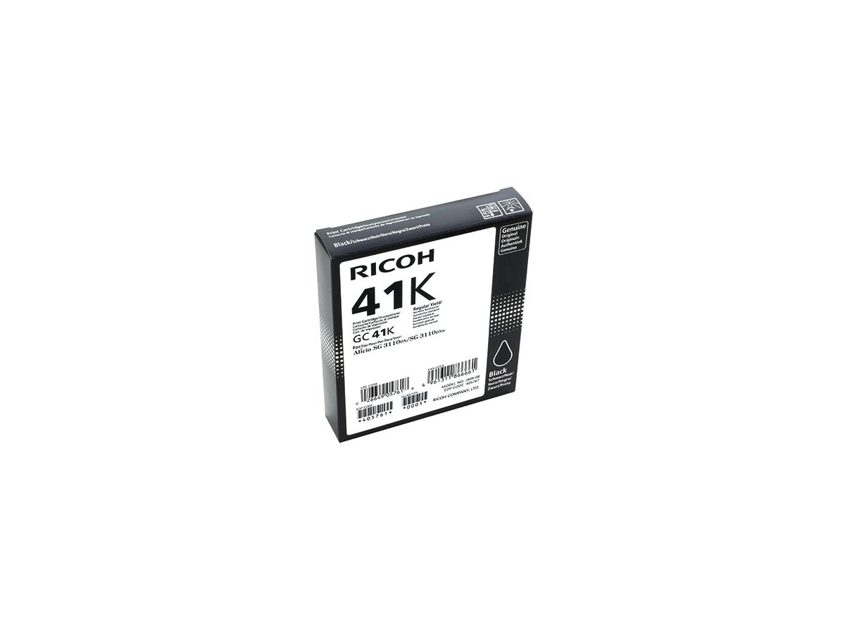 Ricoh Gelpatrone 405761 GC-41K 2.500Seiten schwarz
