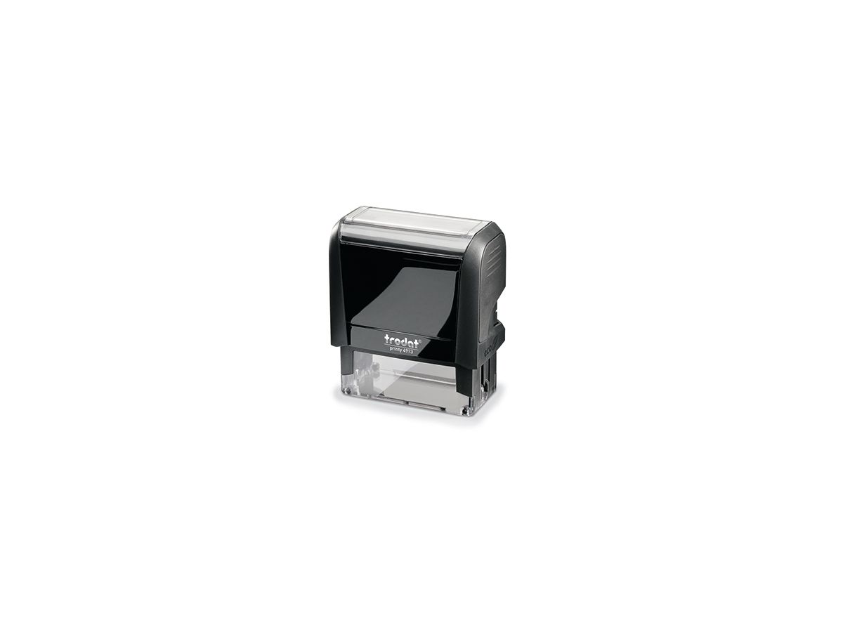 trodat Textstempel PRINTY 4.0 4913 58x22mm 6zeilig Kissen schwarz