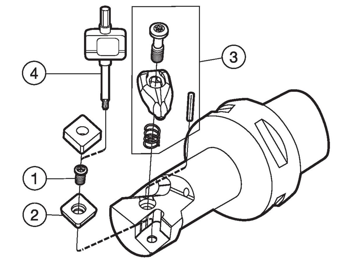COROMANT T-Max P Schneidwerkzeug zum Drehen C4-DWLNL-13075-06