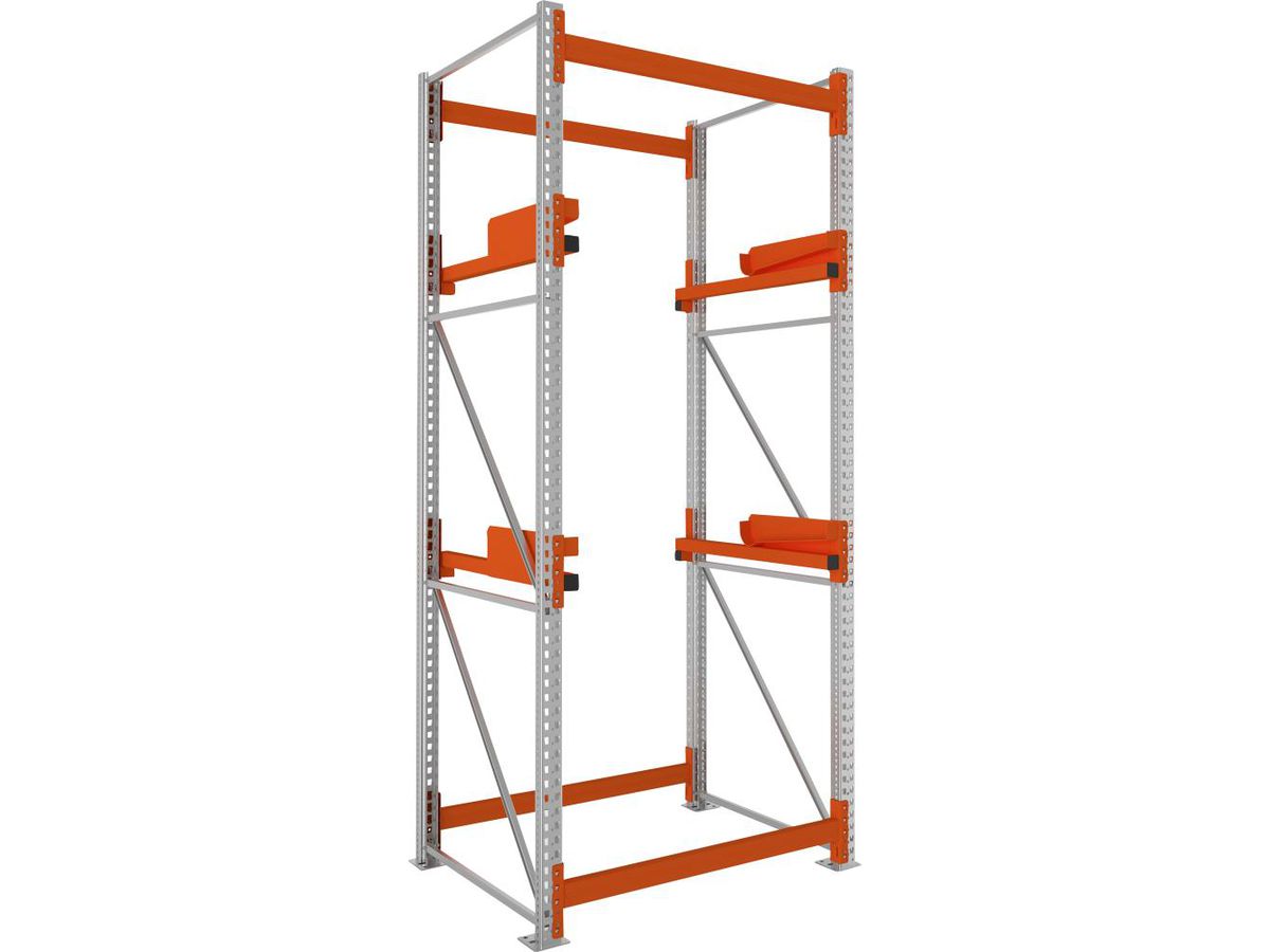 META Kabeltrommelregal Feldlast 4000kg Grundfeld Verzinkt B1300Xt1100Xh3300 mm