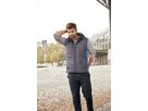 JN Men's Knitted Hybrid Vest JN768 grey-melange/anthracite-melange, Größe M