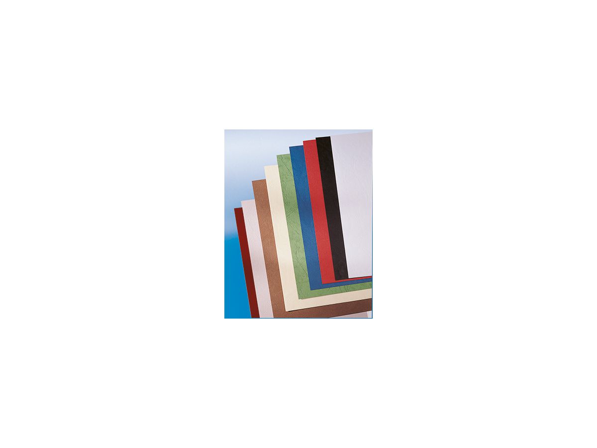 GBC Einbanddeckel LeatherGrain CE040031 DIN A4 rot 100 St./Pack.