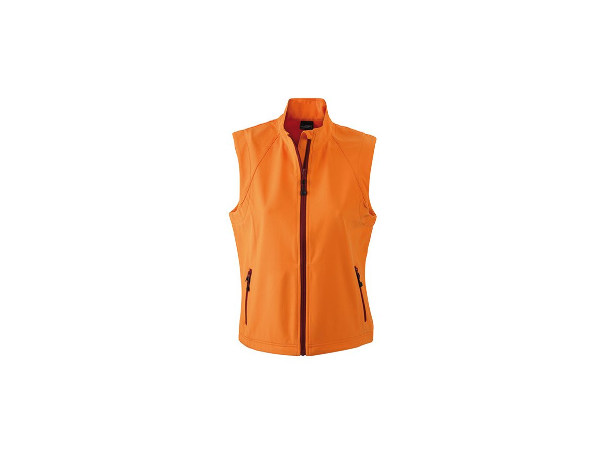 JN Ladies Softshell Vest JN1023 90%PES/10%EL, orange, Größe L